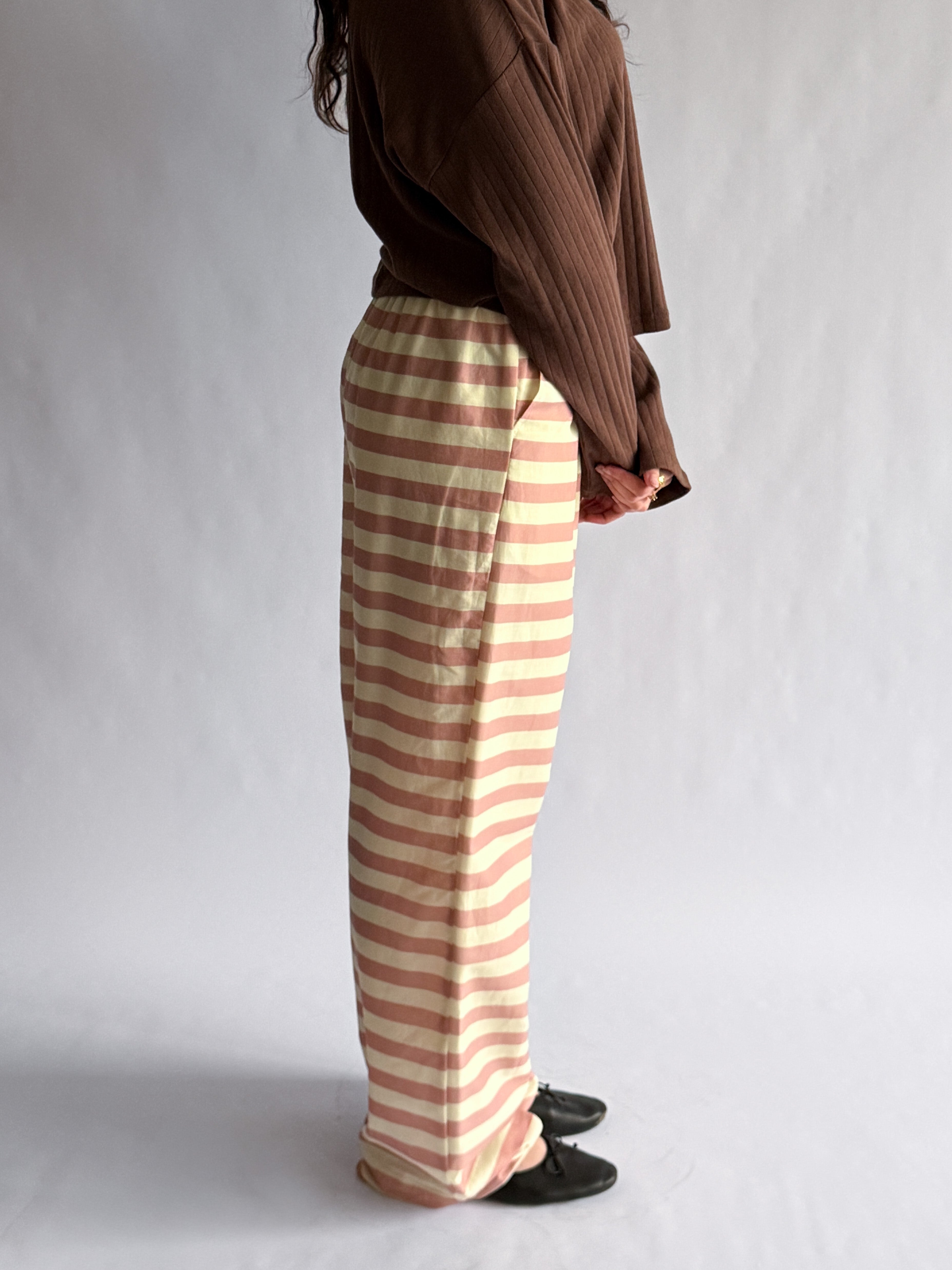 Sofie the Label Leslie Pink Stripe PJ Pants
