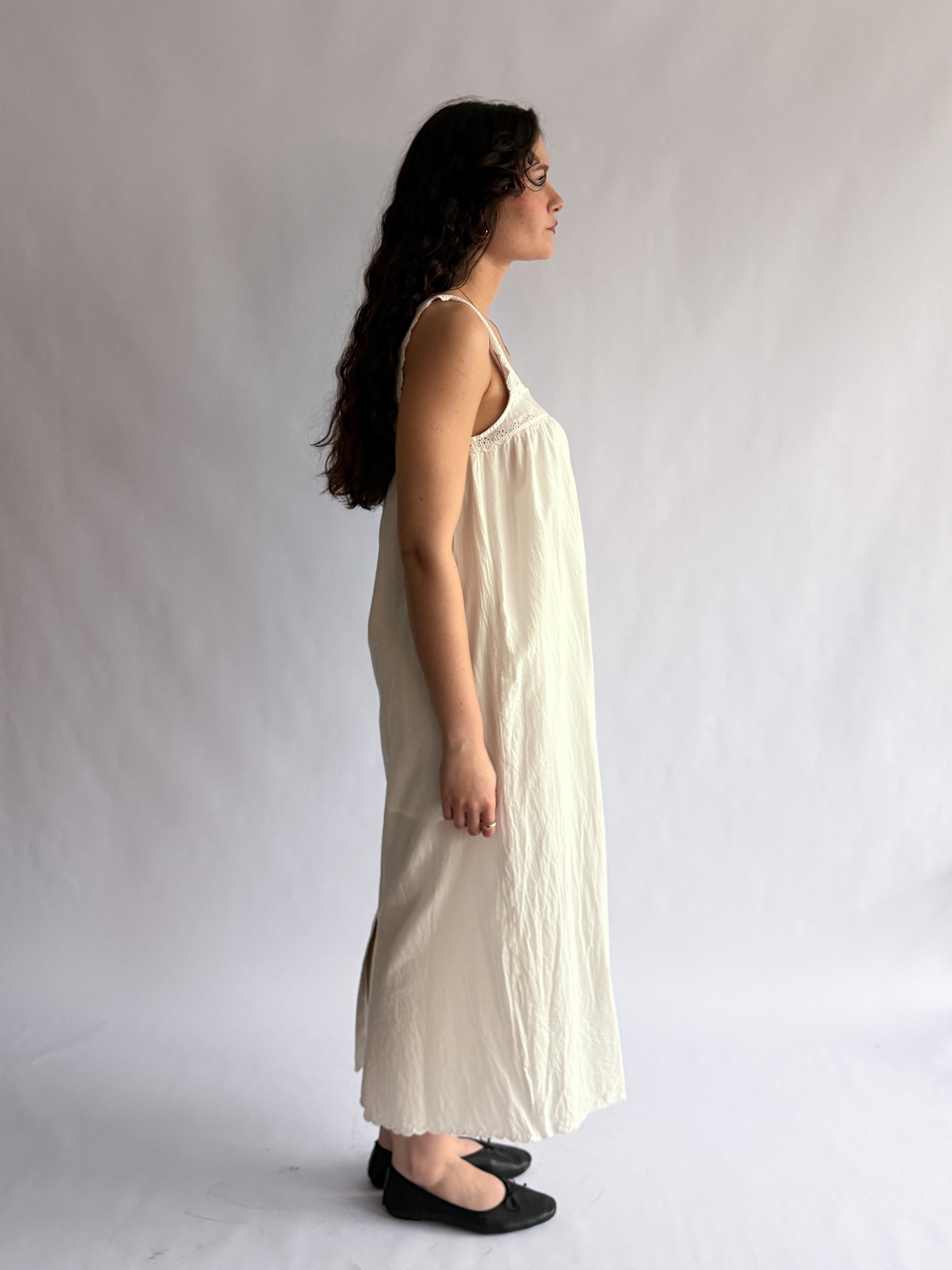 Things Between Lennon White Eyelet Tunic Maxi Dress