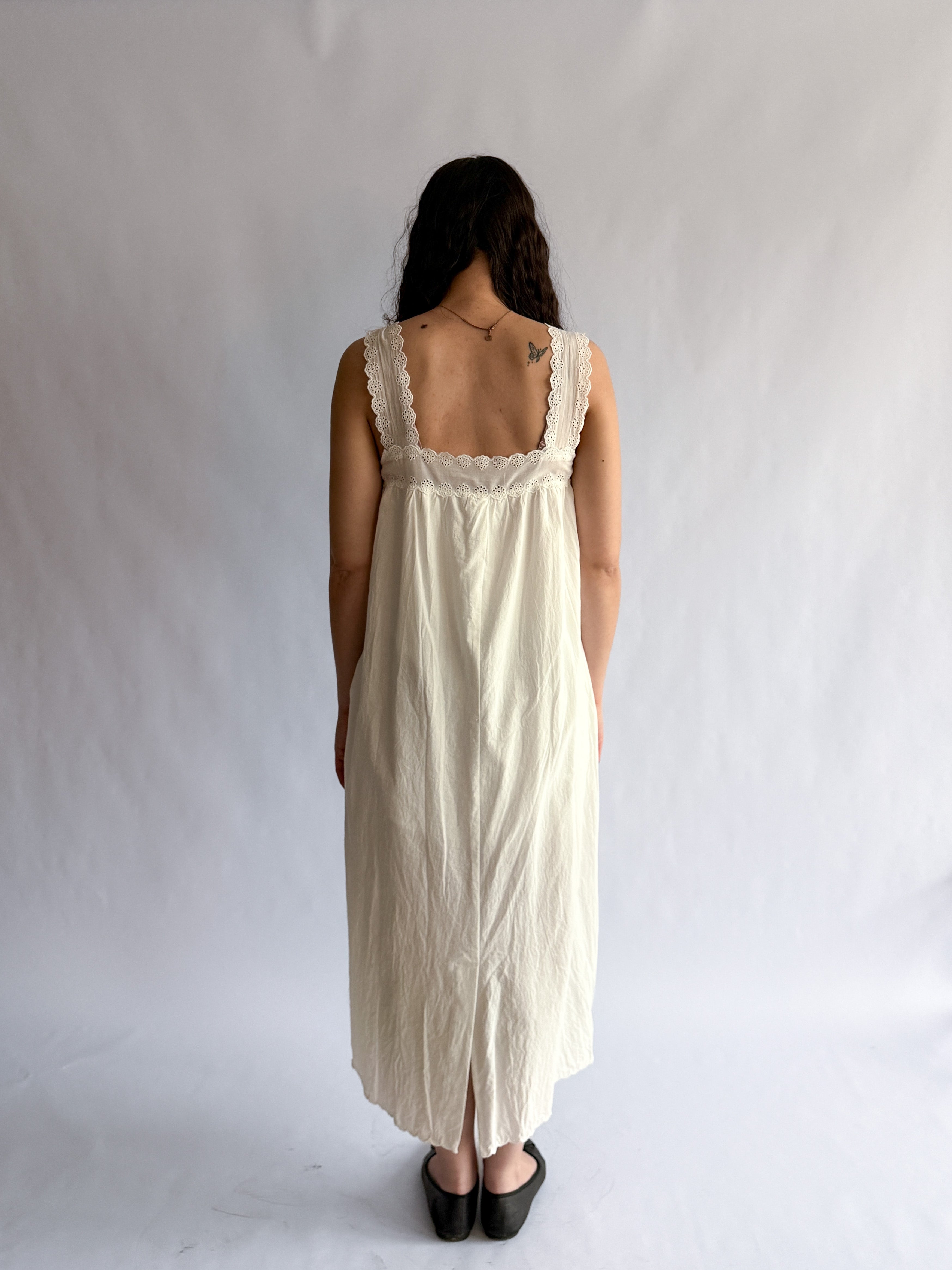 Things Between Lennon White Eyelet Tunic Maxi Dress