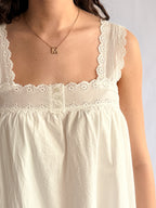 Things Between Lennon White Eyelet Tunic Mini Dress