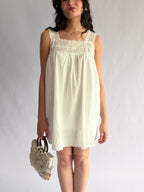 Things Between Lennon White Eyelet Tunic Mini Dress