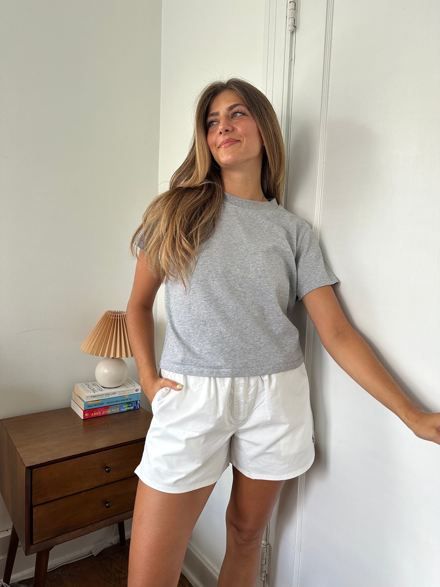 Things Between Banks Cotton Embroidered Boxer Shorts (White)