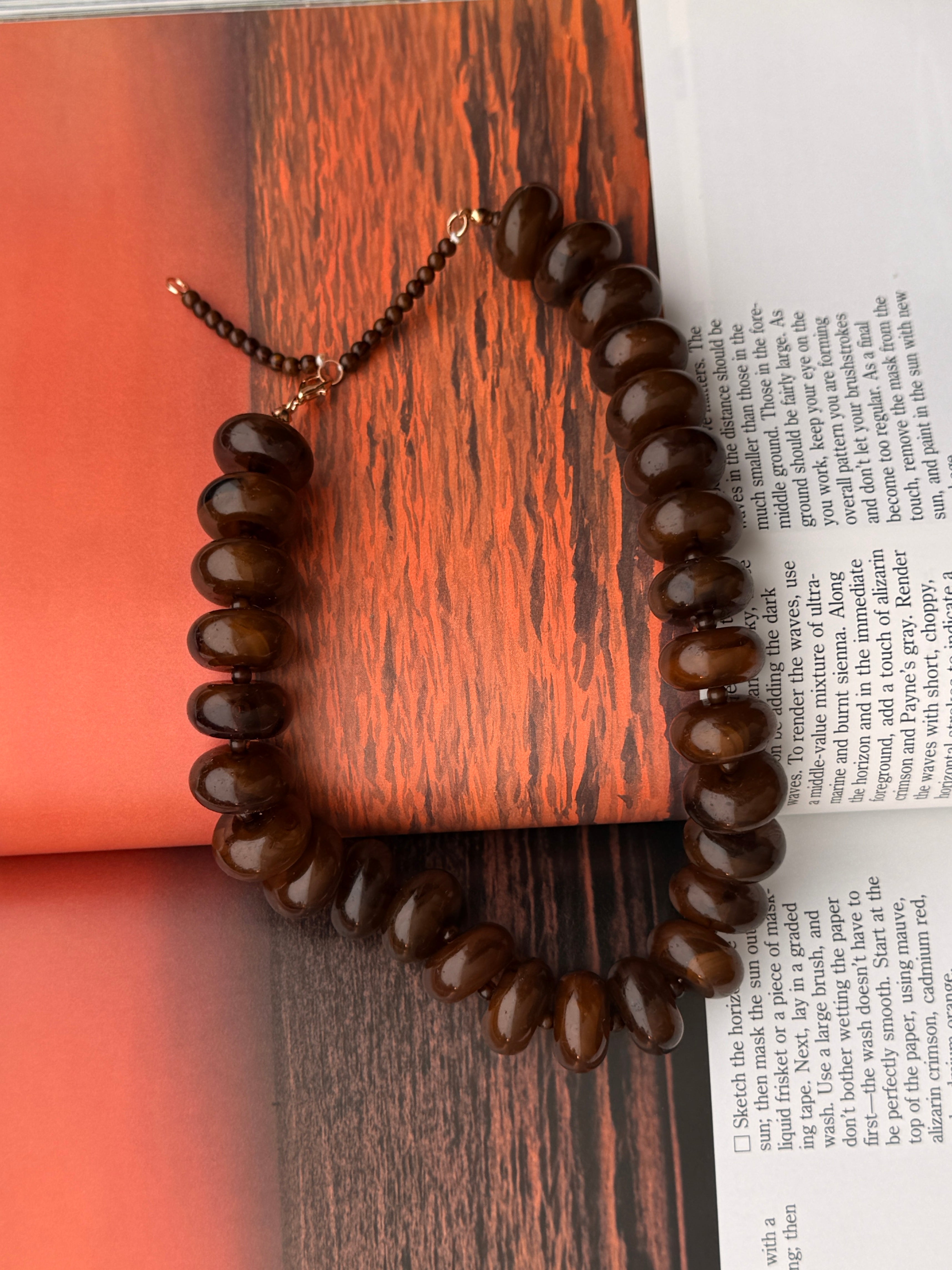 Bailey Chunky Beaded Necklace (Four Colors)