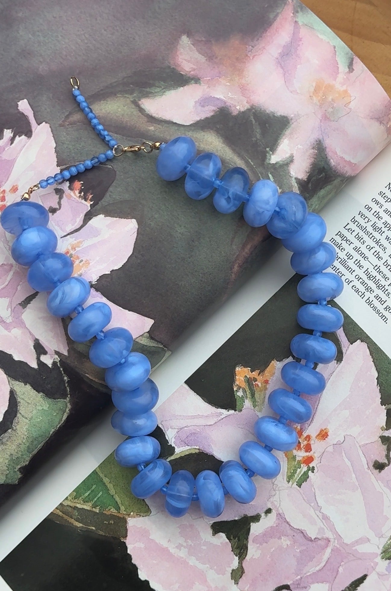 Bailey Chunky Beaded Necklace (Four Colors)