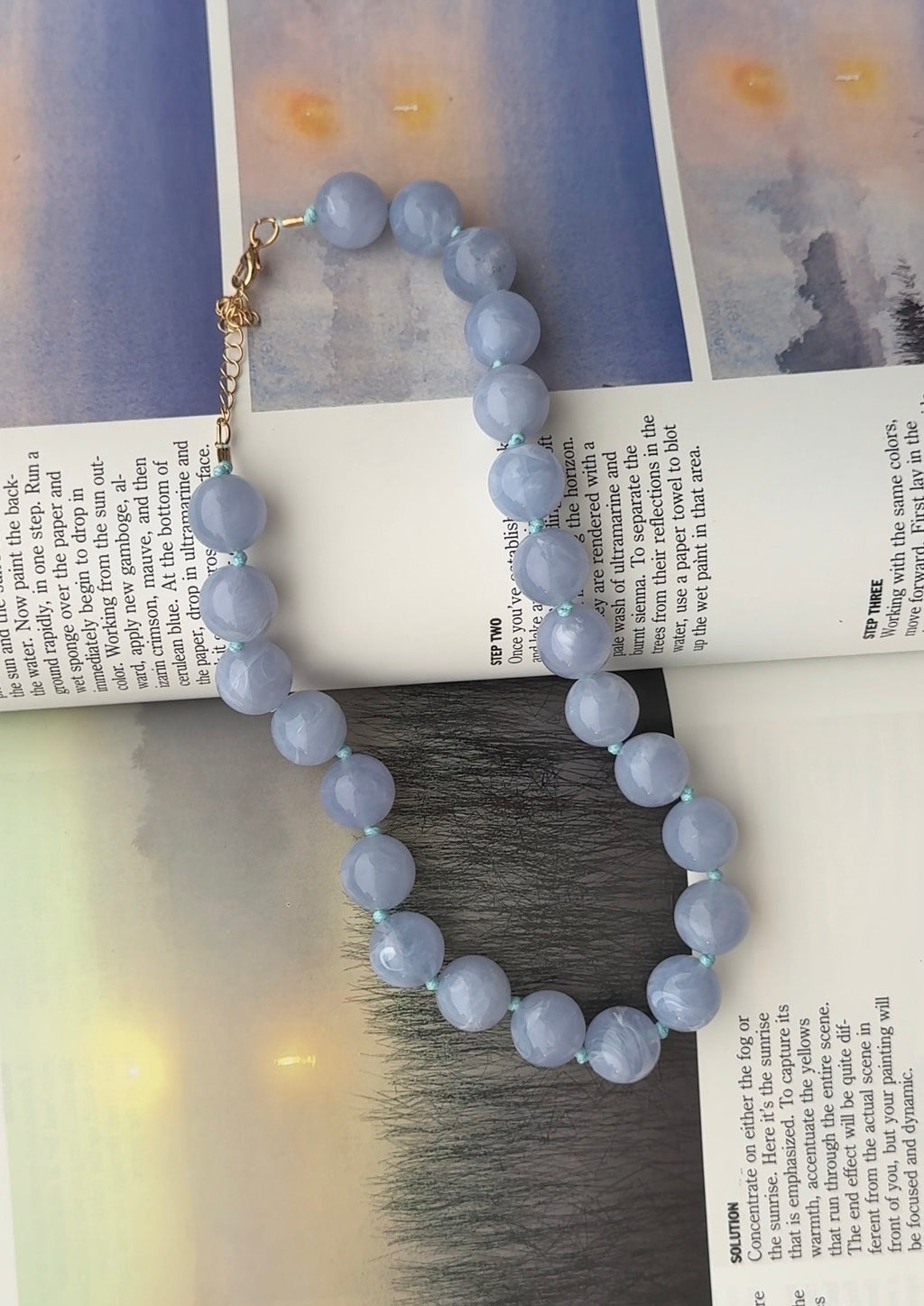 Mabry Chunky Beaded Necklace (Six Colors)