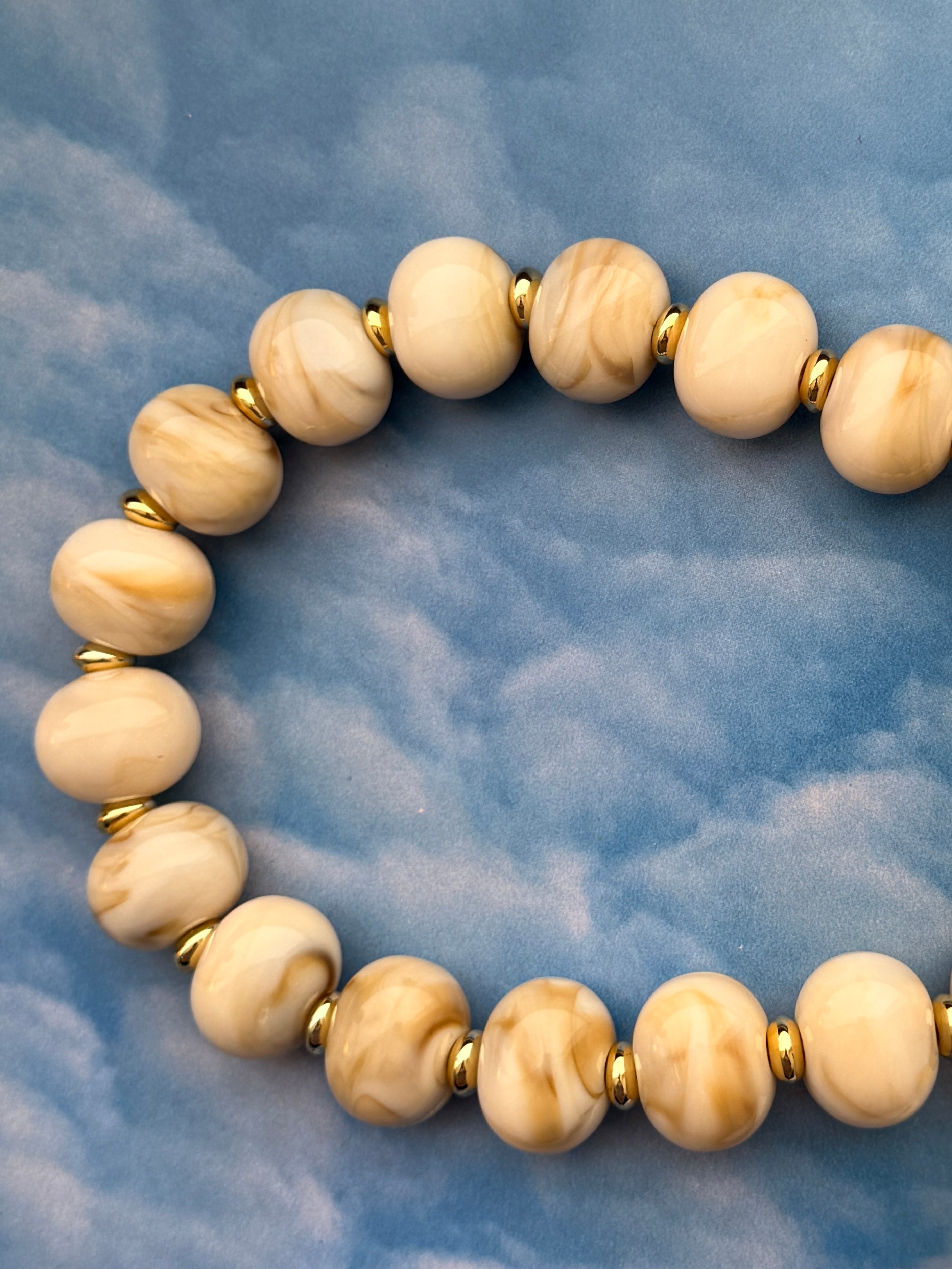 Marble Chunky Beaded Necklace