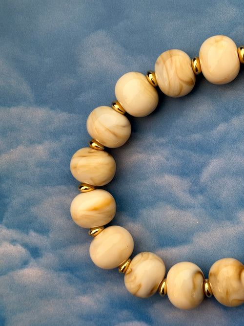 Marble Chunky Beaded Necklace