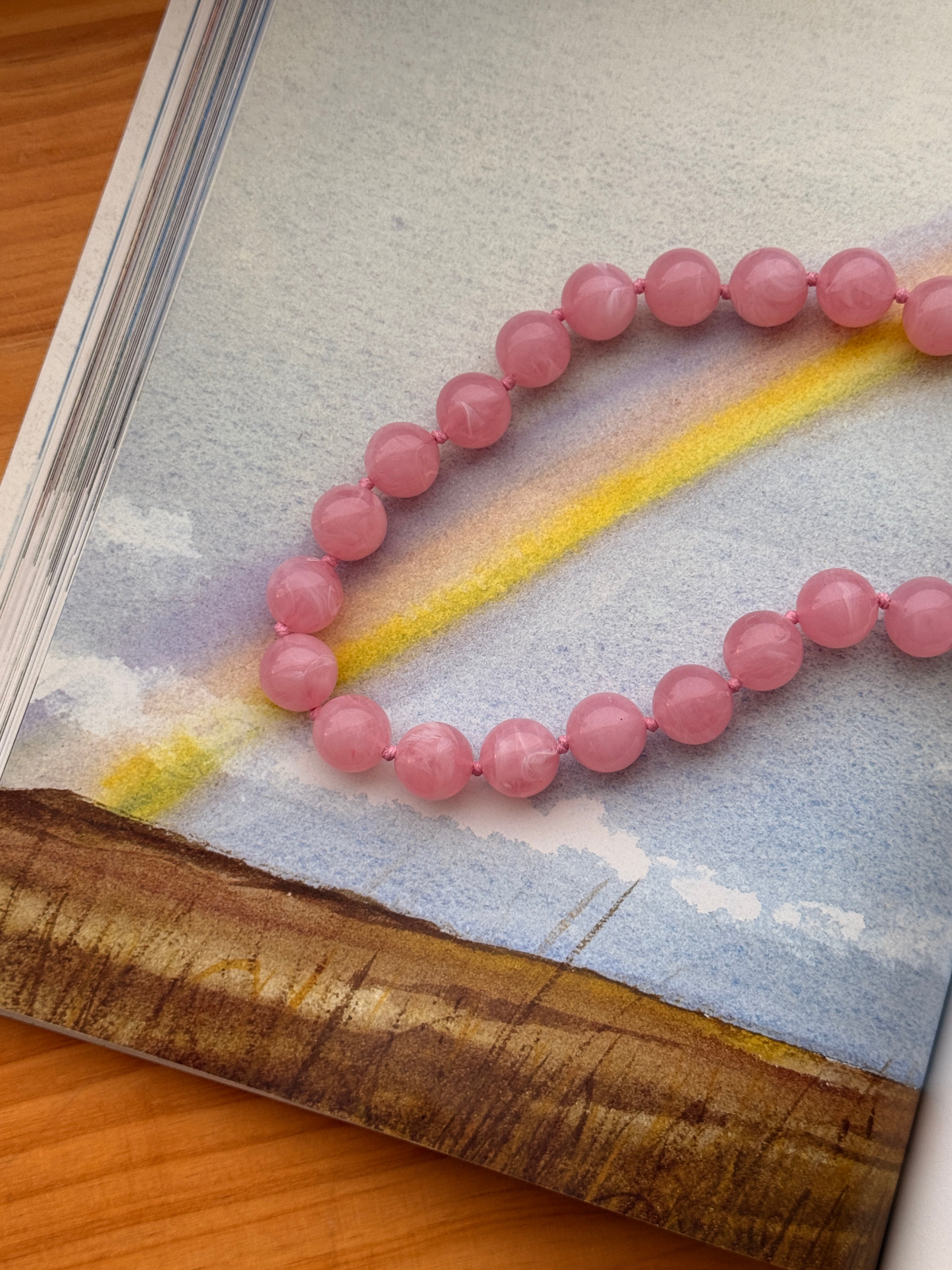 Mabry Chunky Beaded Necklace (Six Colors)