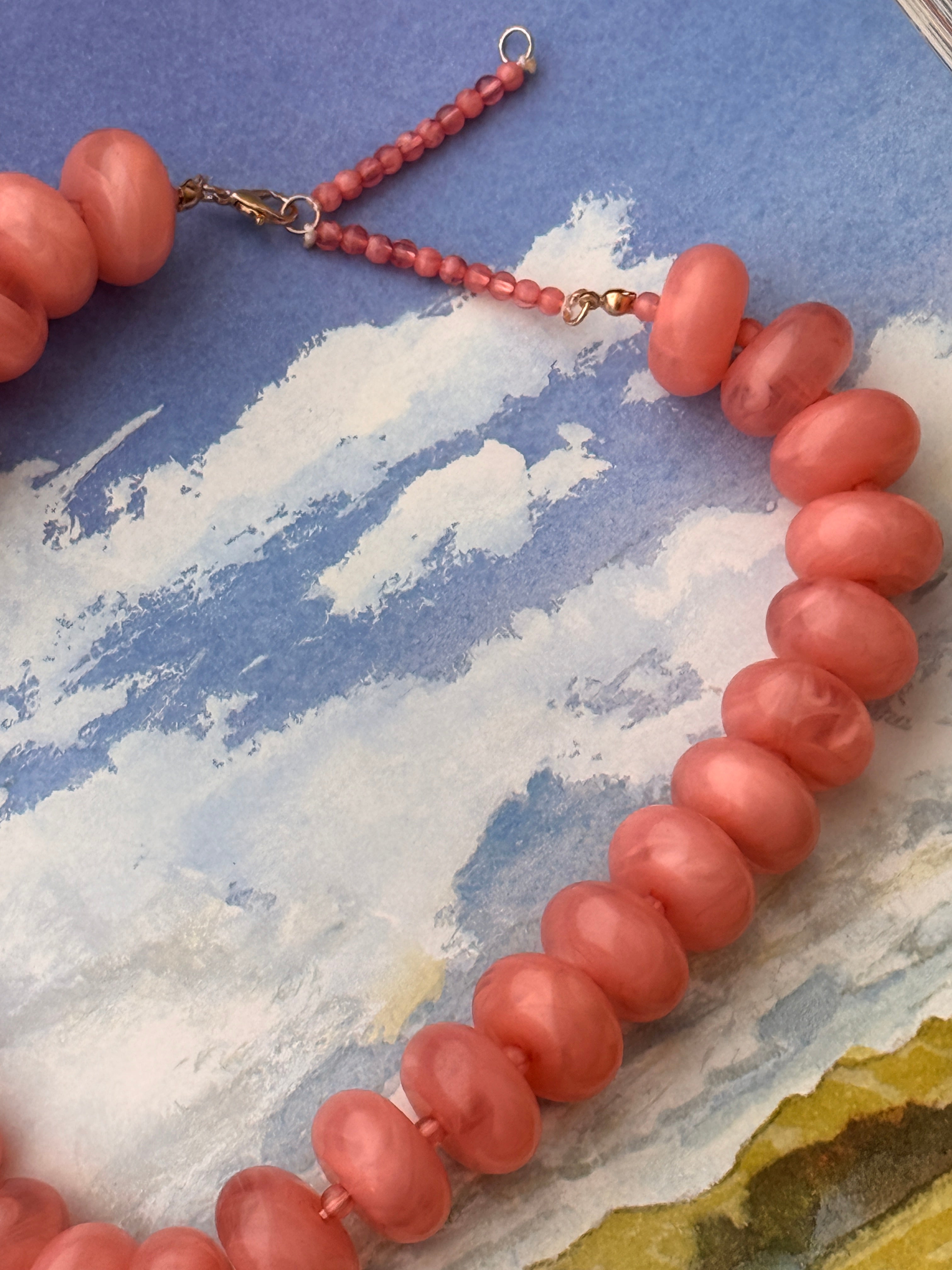 Bailey Chunky Beaded Necklace (Four Colors)
