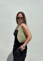 Iris Crocheted Open-Weave Bag (Two Colors)