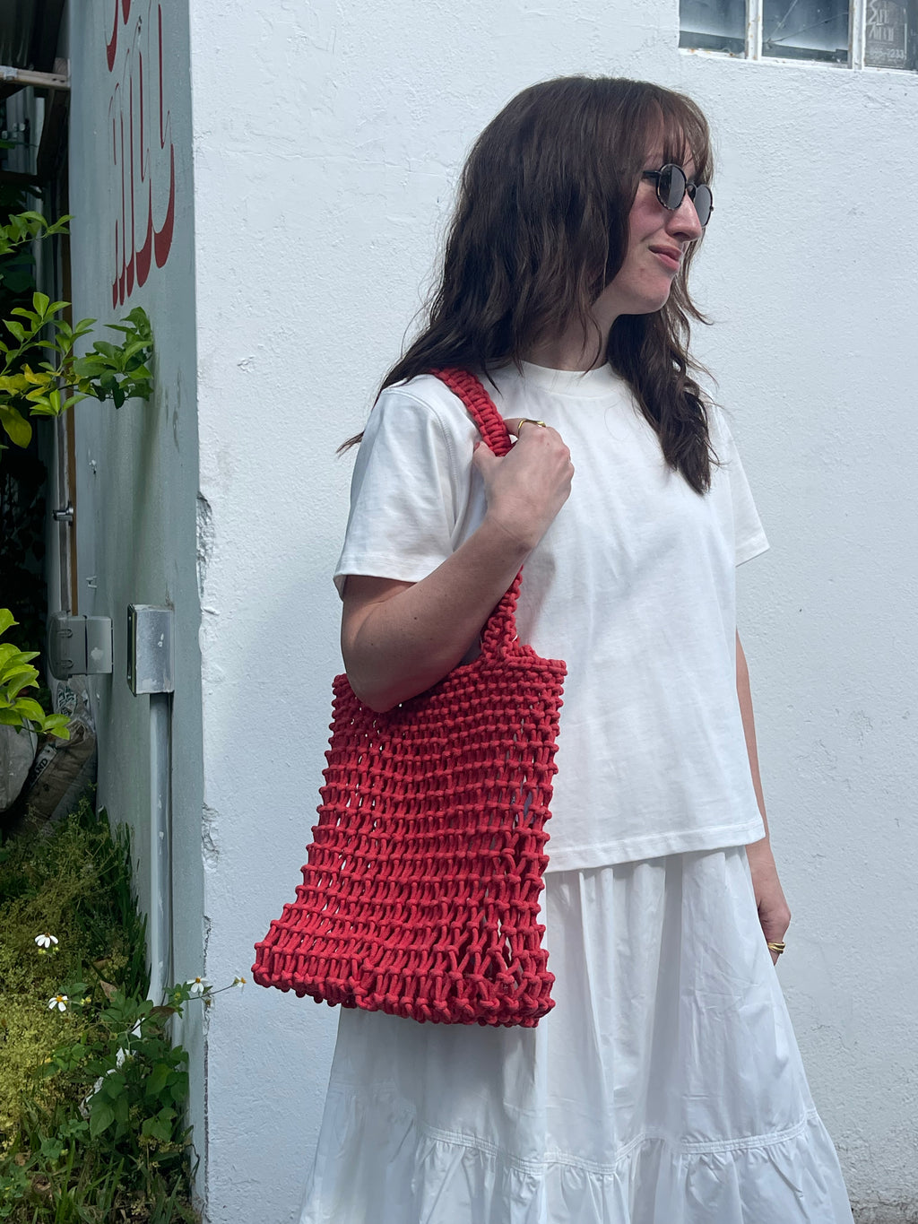 FRNCH Carlina Woven Shoulder Bag (Two Colors)