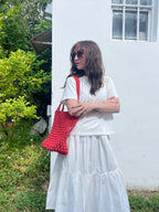 FRNCH Carlina Woven Shoulder Bag (Two Colors)