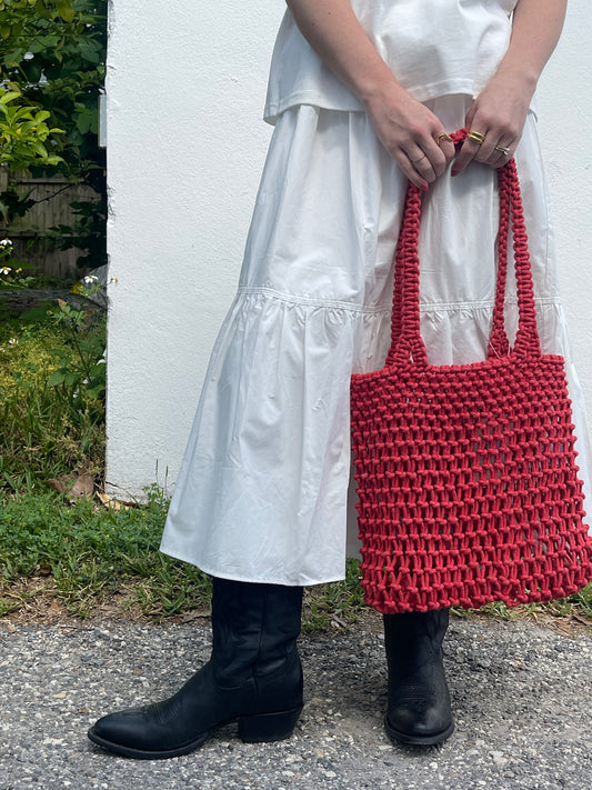 FRNCH Carlina Woven Shoulder Bag (Two Colors)