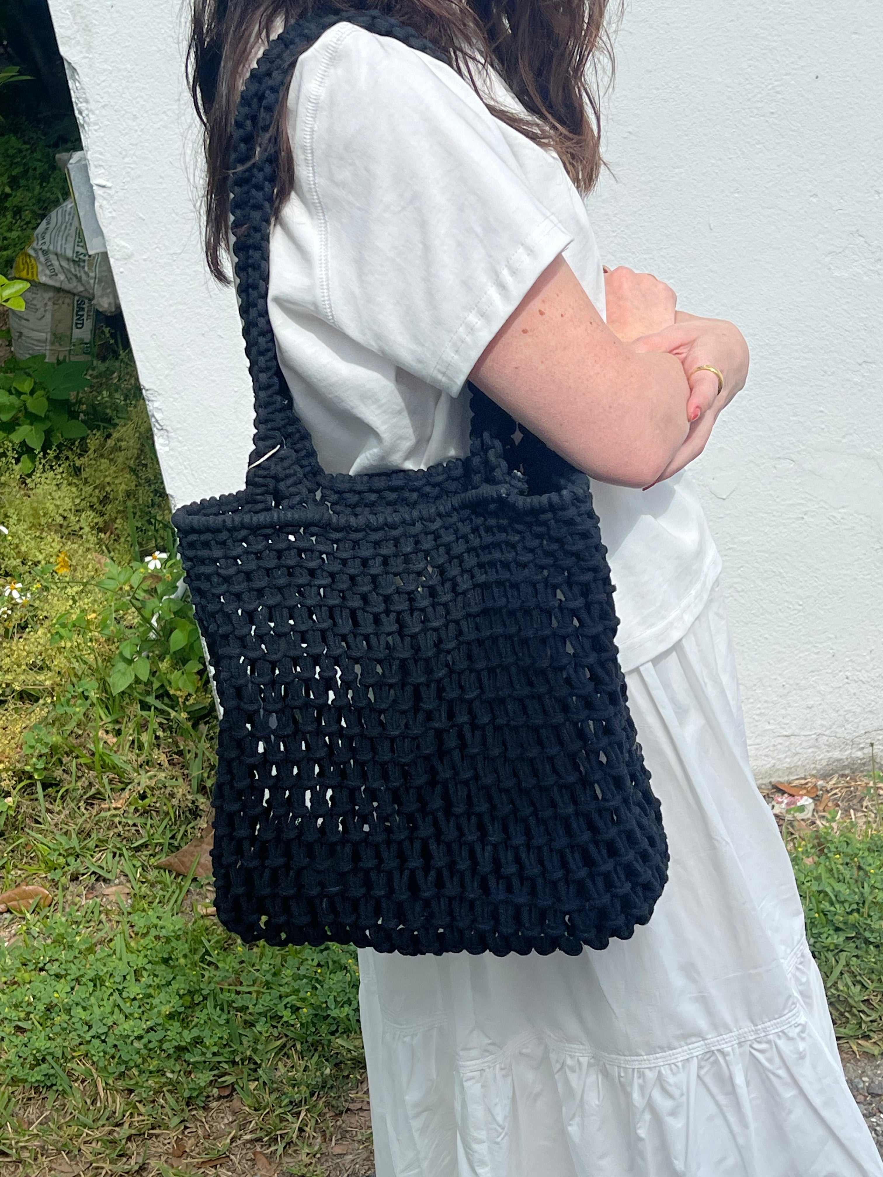 FRNCH Carlina Woven Shoulder Bag (Two Colors)