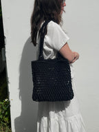 FRNCH Carlina Woven Shoulder Bag (Two Colors)