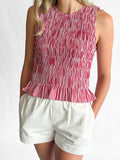 Things Between Amelia Folded Hem White Cotton Shorts