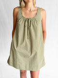 Ashley Green Plaid Sleeveless Swing Mini Dress