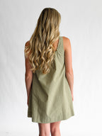 Ashley Green Plaid Sleeveless Swing Mini Dress