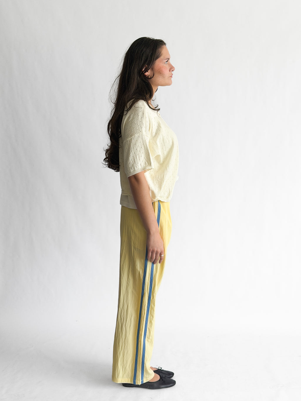 Things Between Landon Sporty Stripe Track Pants (Butter)