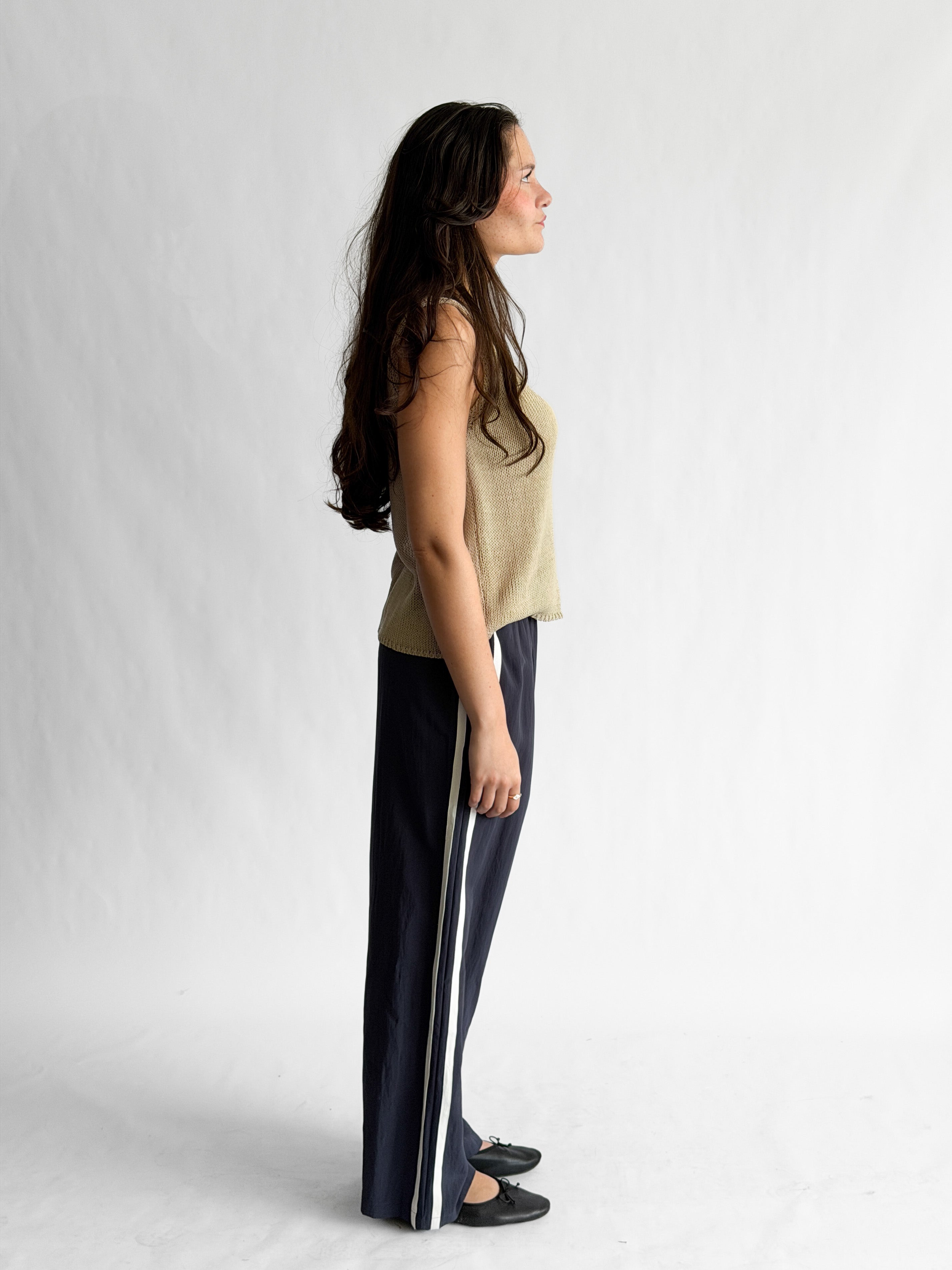 Things Between Landon Sporty Stripe Track Pants (Navy)