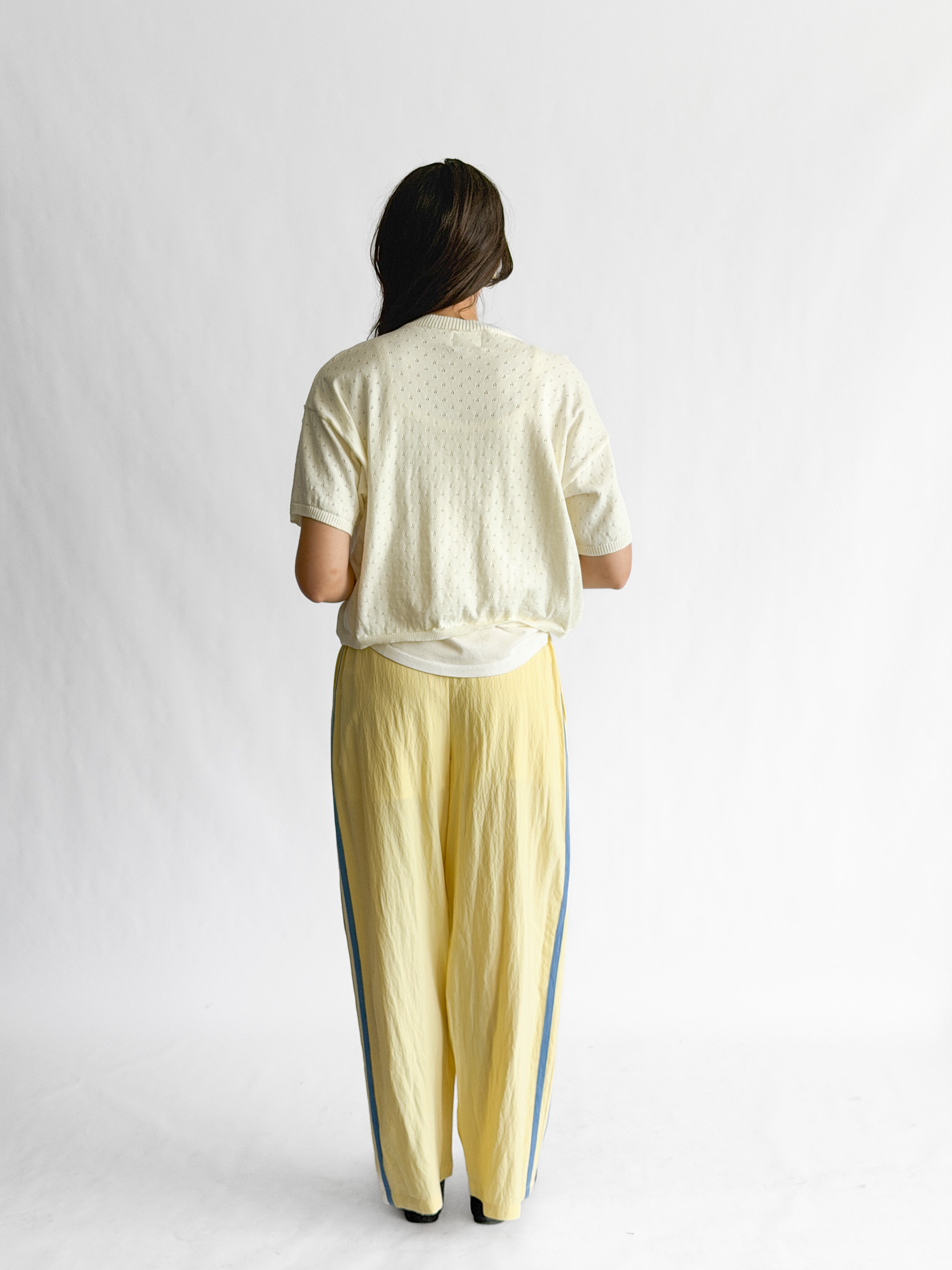 Things Between Landon Sporty Stripe Track Pants (Butter)