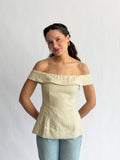 Sofie the Label Selena Linen Blend Off the Shoulder Top