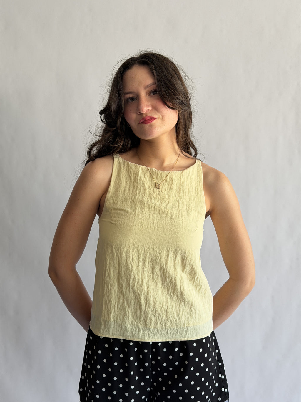 Natalie Butter Yellow Soft Tank Top