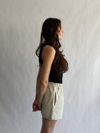 Things Between Noah Cream and Black Polka Dot Cotton Shorts