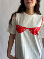 Things Between Blair Bikini Cotton T-Shirt (Red Polka Dot)
