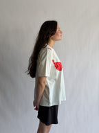 Things Between Blair Bikini Cotton T-Shirt (Red Polka Dot)