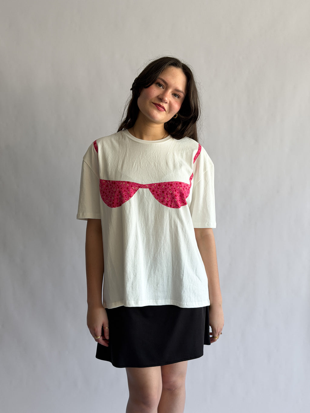 Things Between Blair Bikini Cotton T-Shirt (Pink Floral)