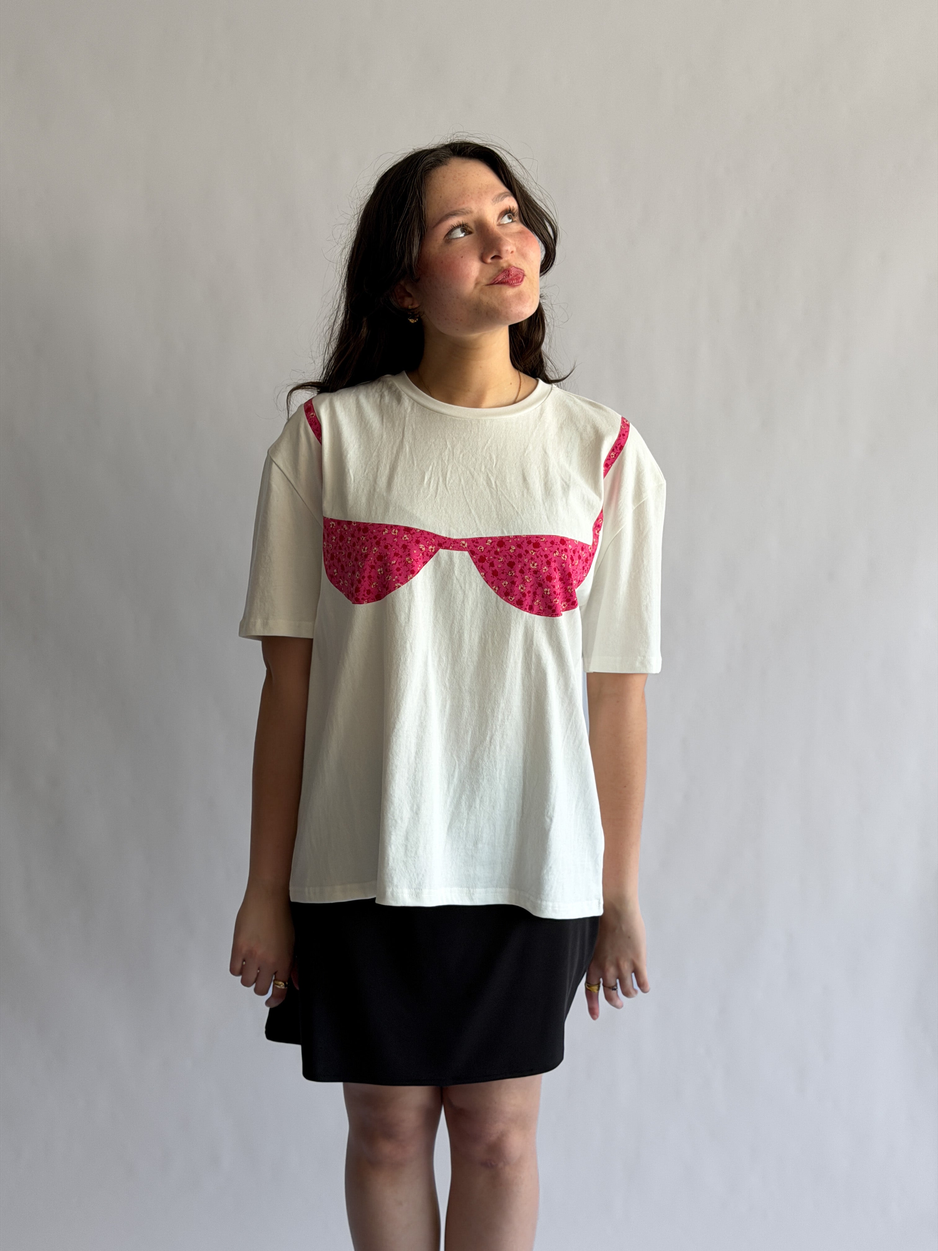 Things Between Blair Bikini Cotton T-Shirt (Pink Floral)