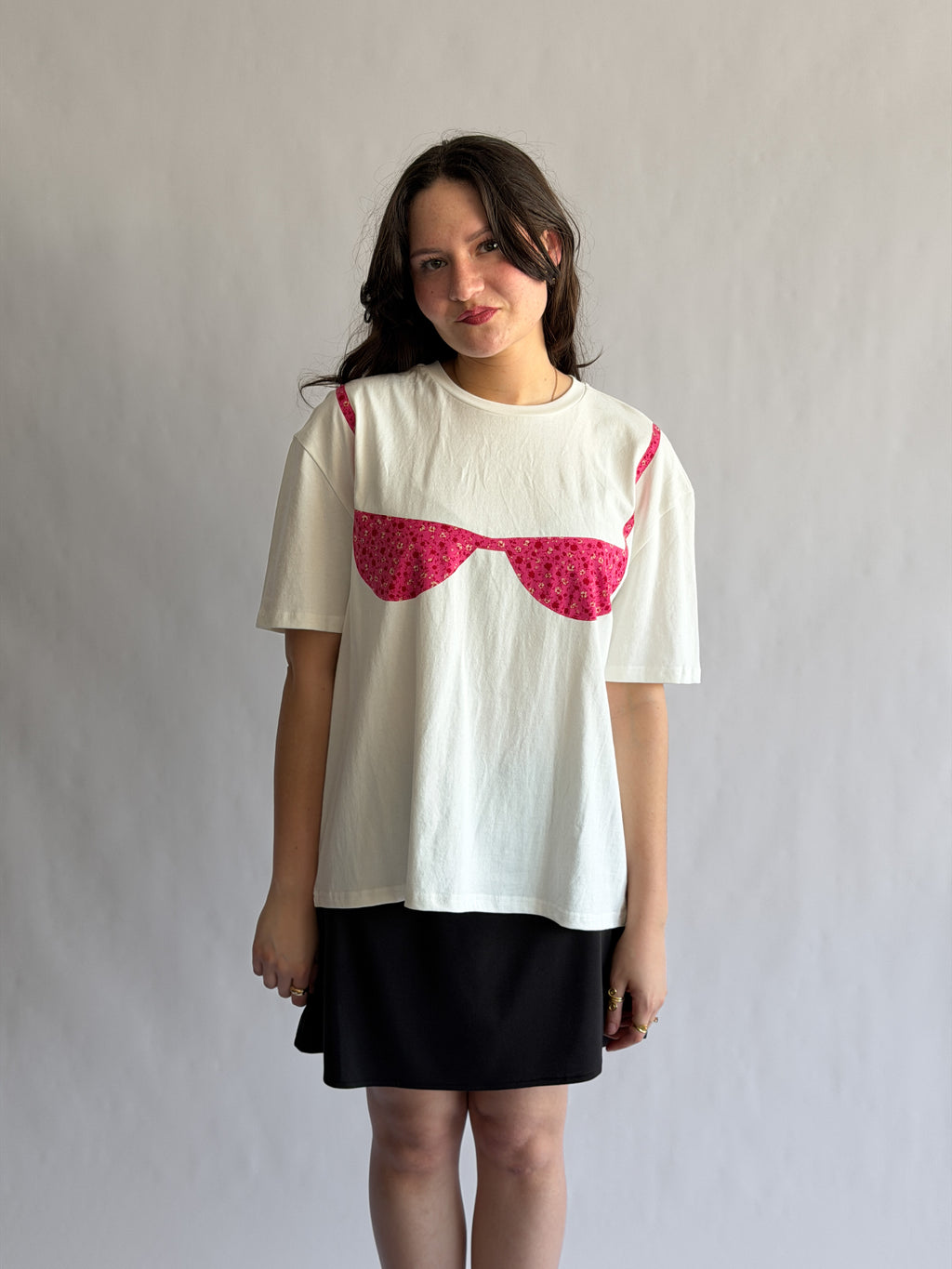 Things Between Blair Bikini Cotton T-Shirt (Pink Floral)