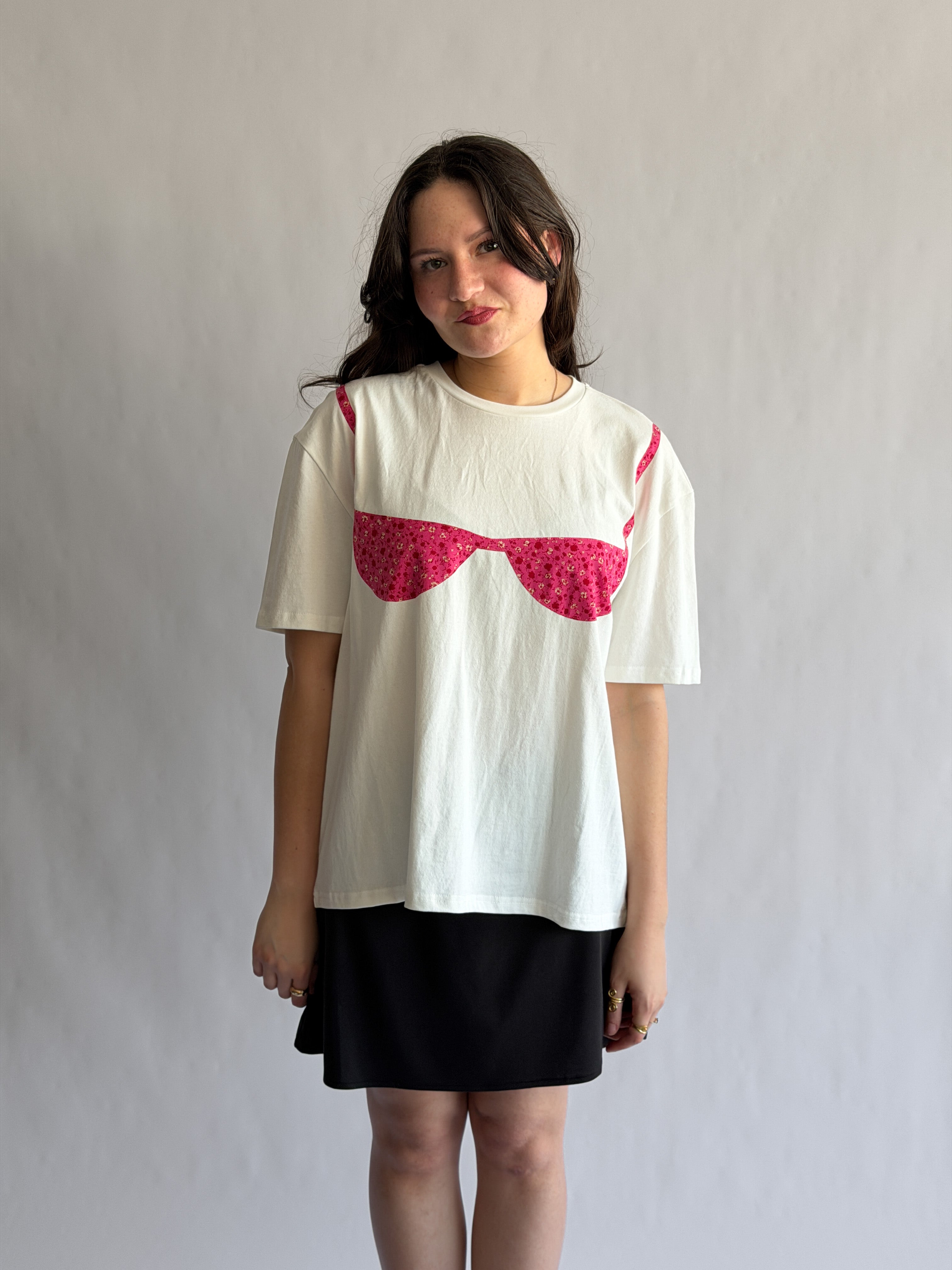 Things Between Blair Bikini Cotton T-Shirt (Pink Floral)