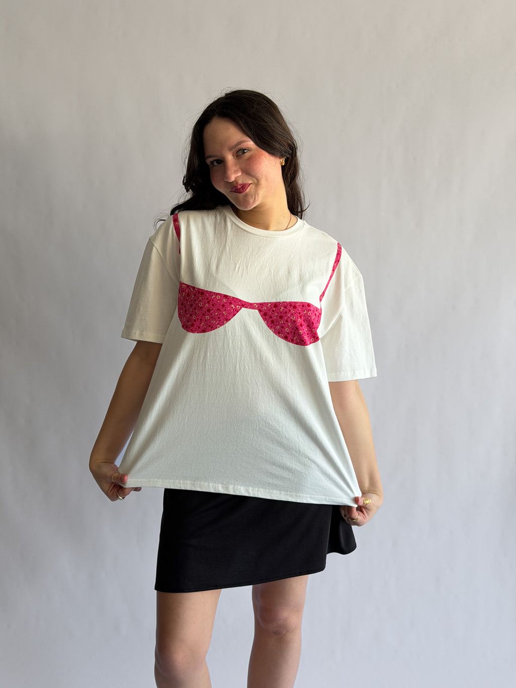 Things Between Blair Bikini Cotton T-Shirt (Pink Floral)