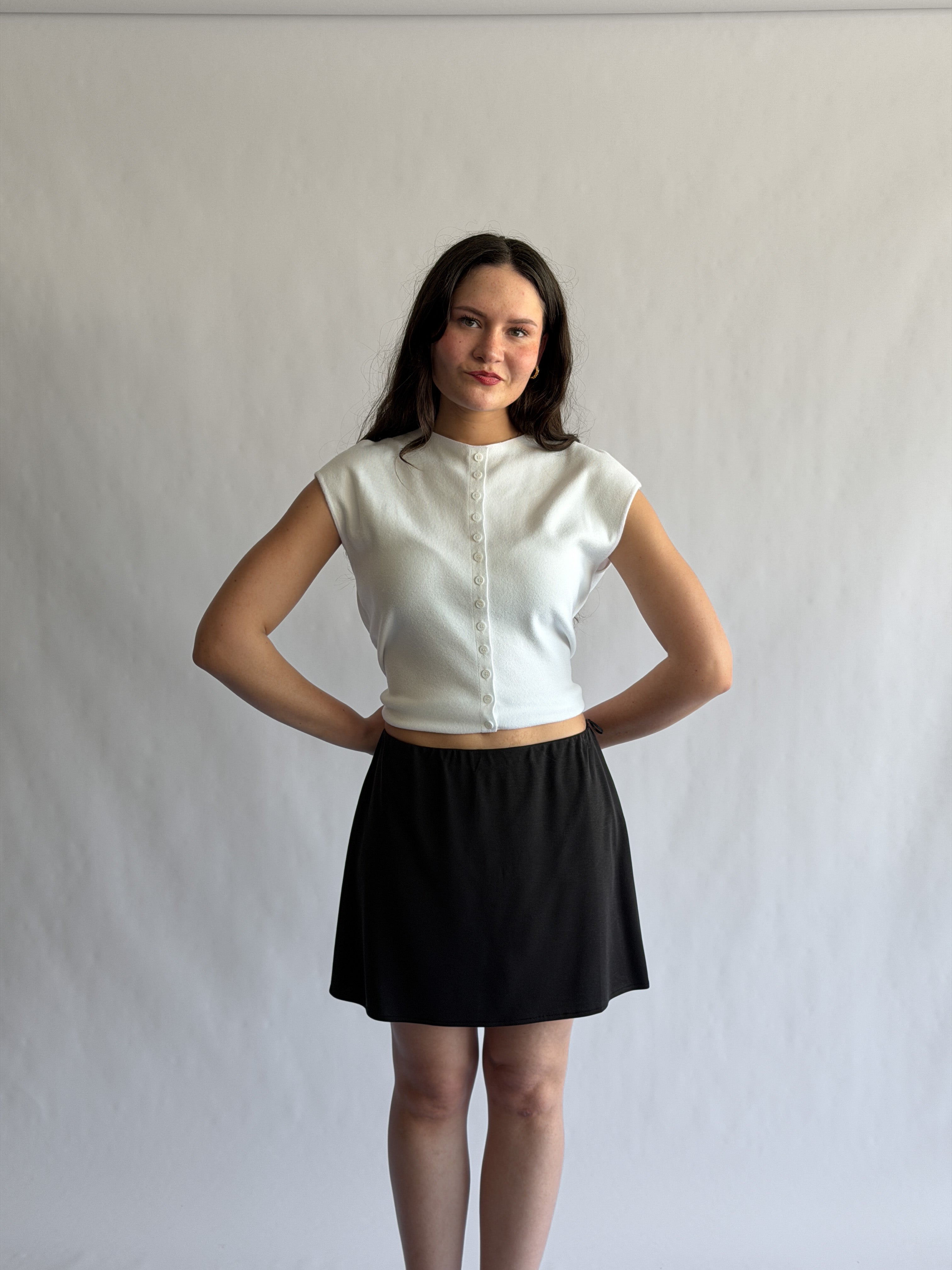 Things Between Nolan Stretch Mini Skirt (Black)