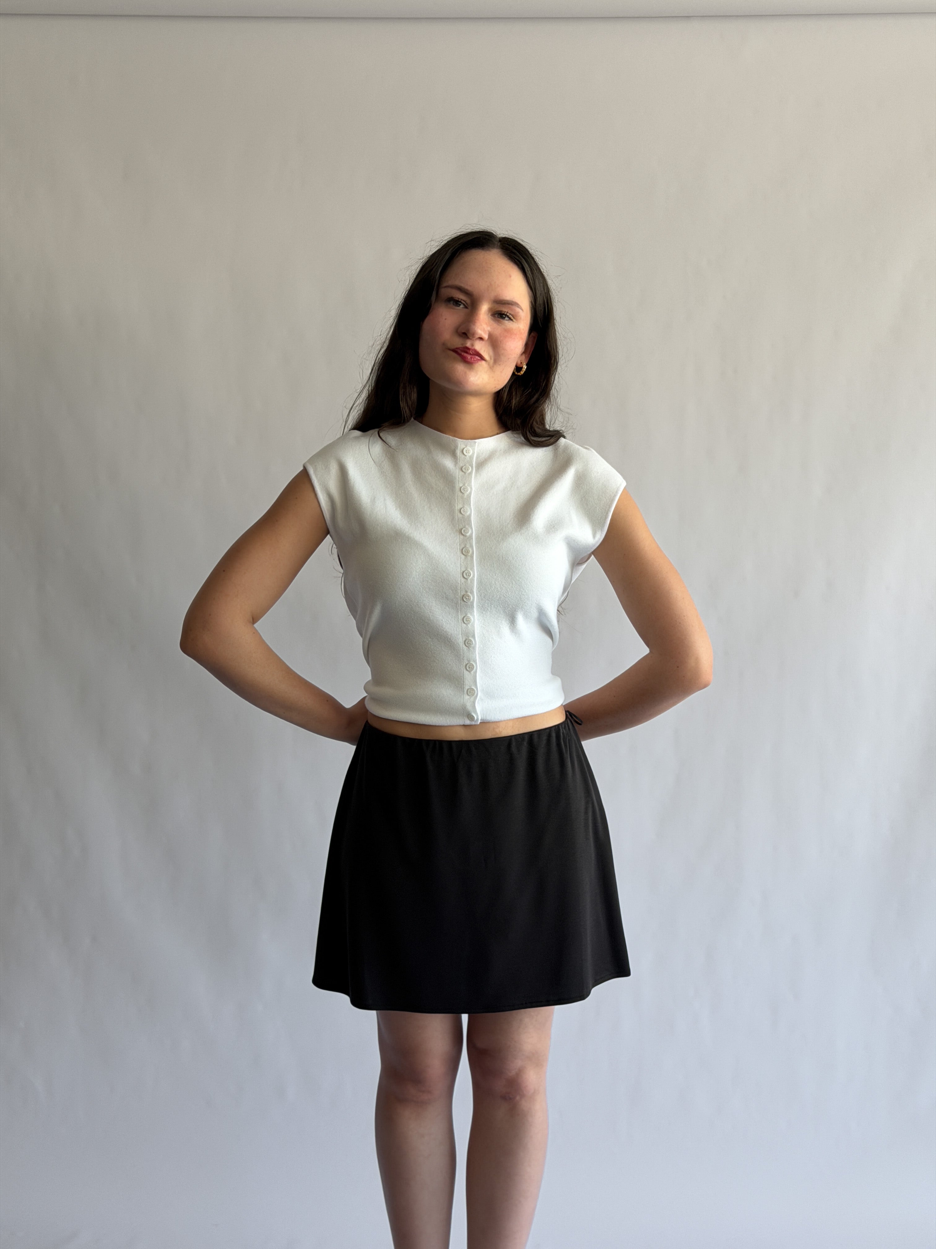 Things Between Nolan Stretch Mini Skirt (Black)