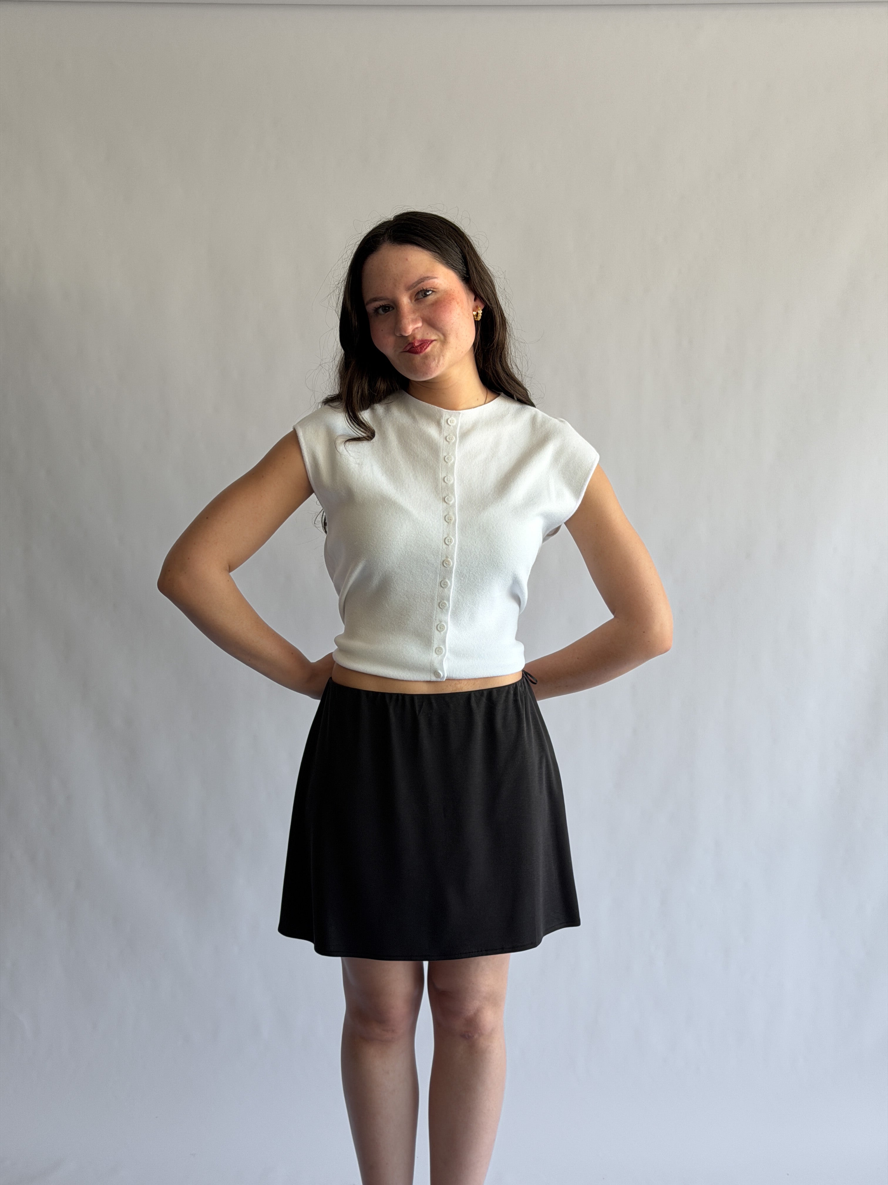 Things Between Nolan Stretch Mini Skirt (Black)