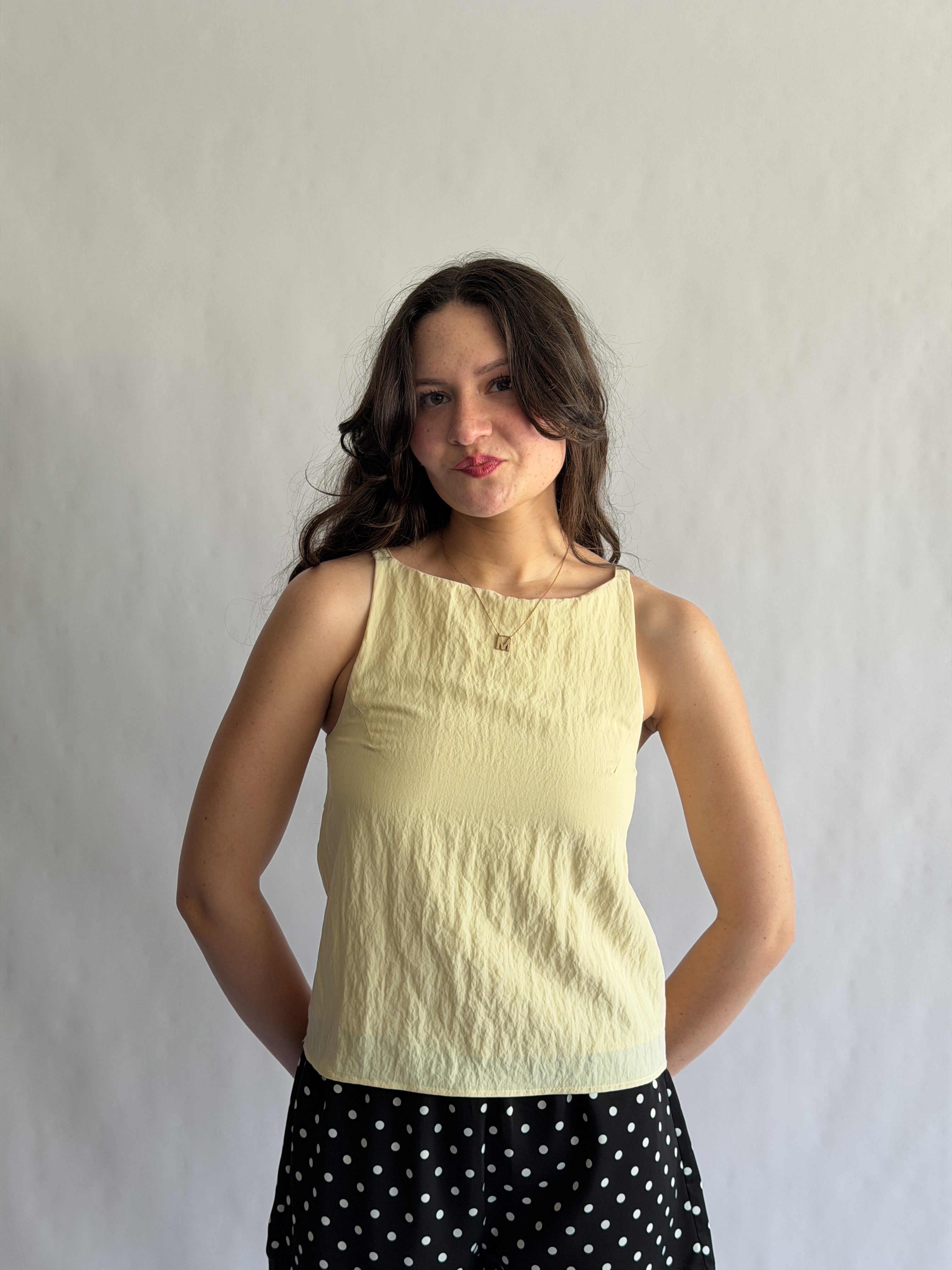 Natalie Butter Yellow Soft Tank Top