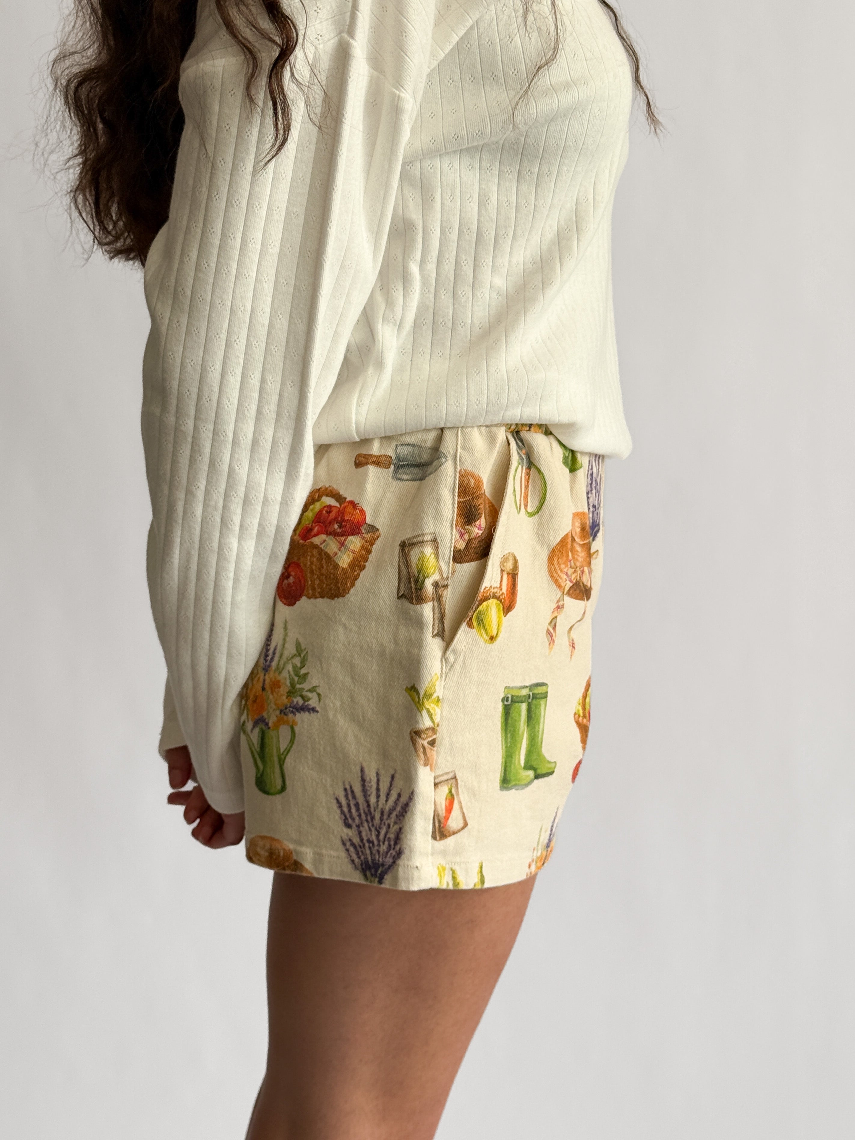 Bailey Rose Nessa Farmer's Market Cotton Denim Shorts