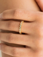 Brenda Grands 18K Gold Tennis Ring