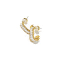 Brenda Grands 18K Gold Squared Diamond Hoops