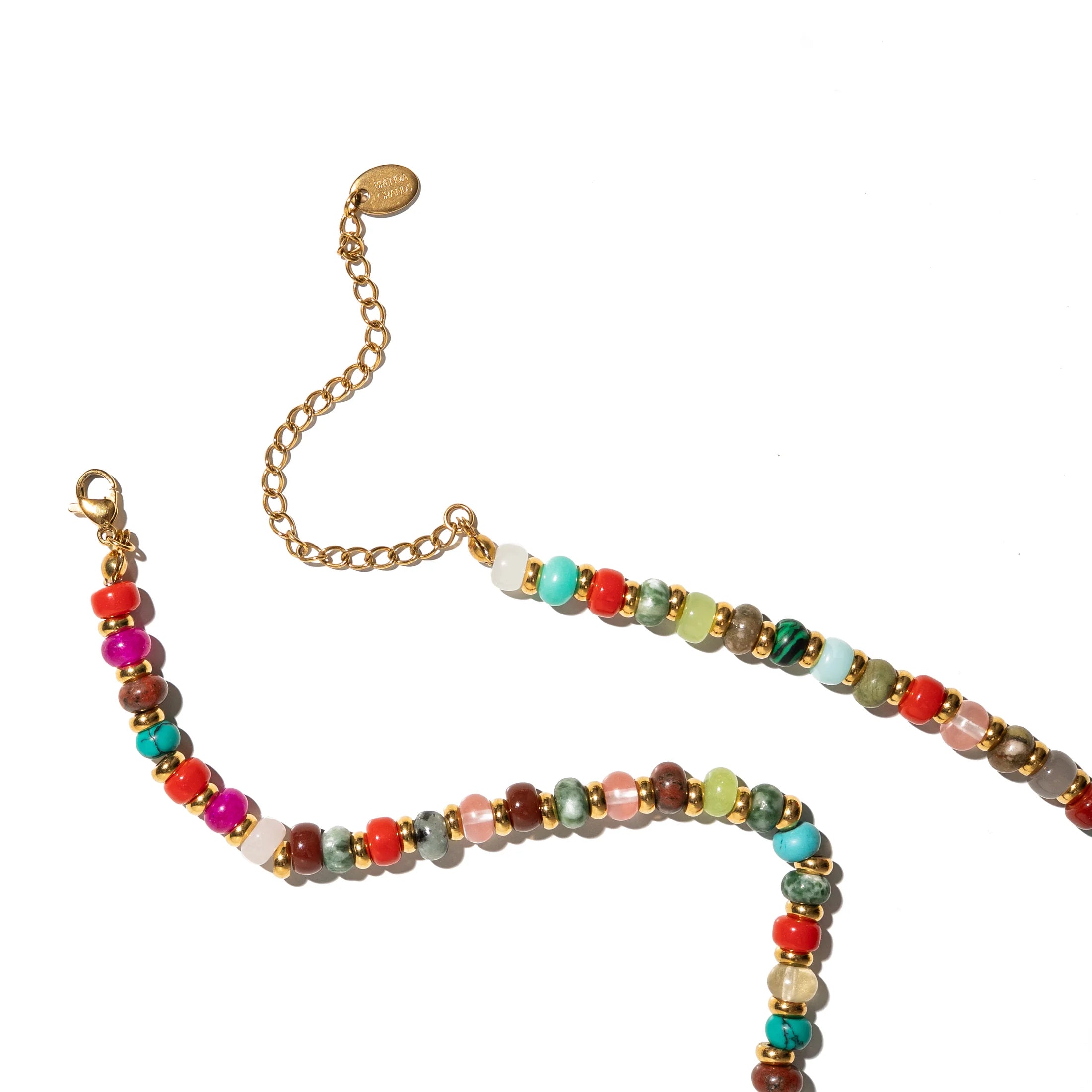 Brenda Grands Waterproof Gemstone Beaded Necklace