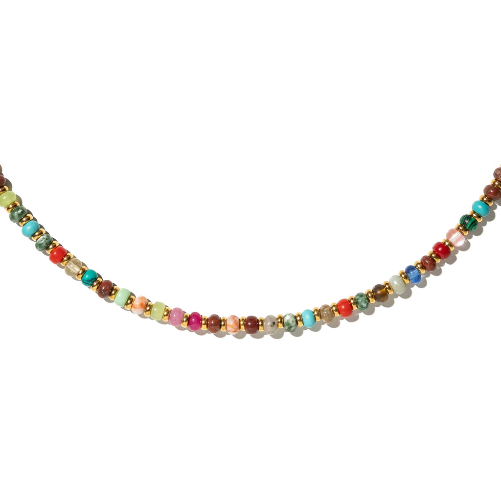 Brenda Grands Waterproof Gemstone Beaded Necklace