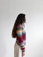 Freya Multicolored Striped Wool Fitted Sweater