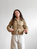 Sofie the Label Junie Beige Vegan Suede Boxy Jacket