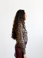 Lucy Paris Ilana Leopard Print Cardigan Top