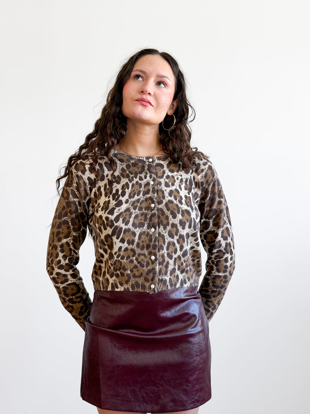 Lucy Paris Ilana Leopard Print Cardigan Top