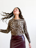 Lucy Paris Ilana Leopard Print Cardigan Top