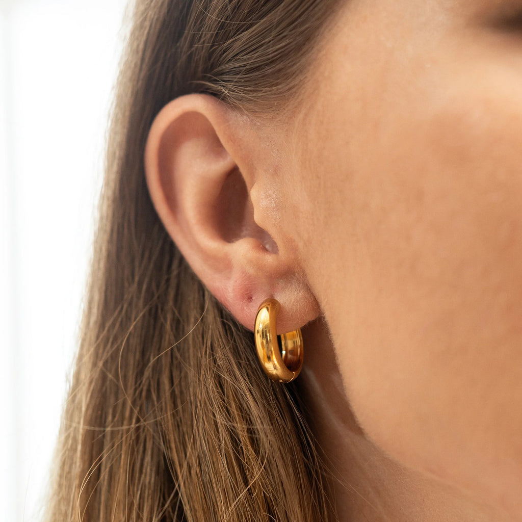 Brenda Grands 19MM Everyday Gold Hoops